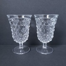 2-Fostoria American Clear Glass 8 oz. Juice Water Goblets - £19.52 GBP