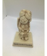 Vintage 1976 Russ Berrie &amp; Company Worlds Greatest Grandma Figurine - $9.90