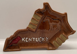 Vintage made in Japan Kentucky shaped ashtray Mcm unique prop display - £14.26 GBP