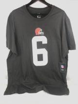 NFL Nike Cleveland Browns Mayfield Men&#39;s T-Shirt #6 XXL NFLPA Shirt Dark Brown - £16.70 GBP