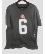 NFL Nike Cleveland Browns Mayfield Men&#39;s T-Shirt #6 XXL NFLPA Shirt Dark... - £16.65 GBP