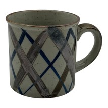 Otagiri Style Mug Japan Blue and Brown 1970s - $11.99