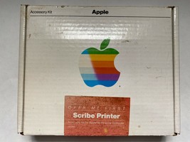 EMPTY BOX Vtg 80s Apple II Computer Scribe Printer Accessory Kit Papers ... - $29.99