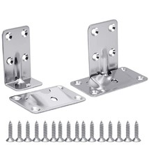 -Stainless Steel Removable Table Bracket Set -Eco Bright Treatment -Easy... - £30.04 GBP