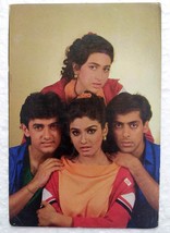 Karisma Kapoor Raveena Tandon Aamir Khan Salman Old Original Post card Postcard - £14.94 GBP