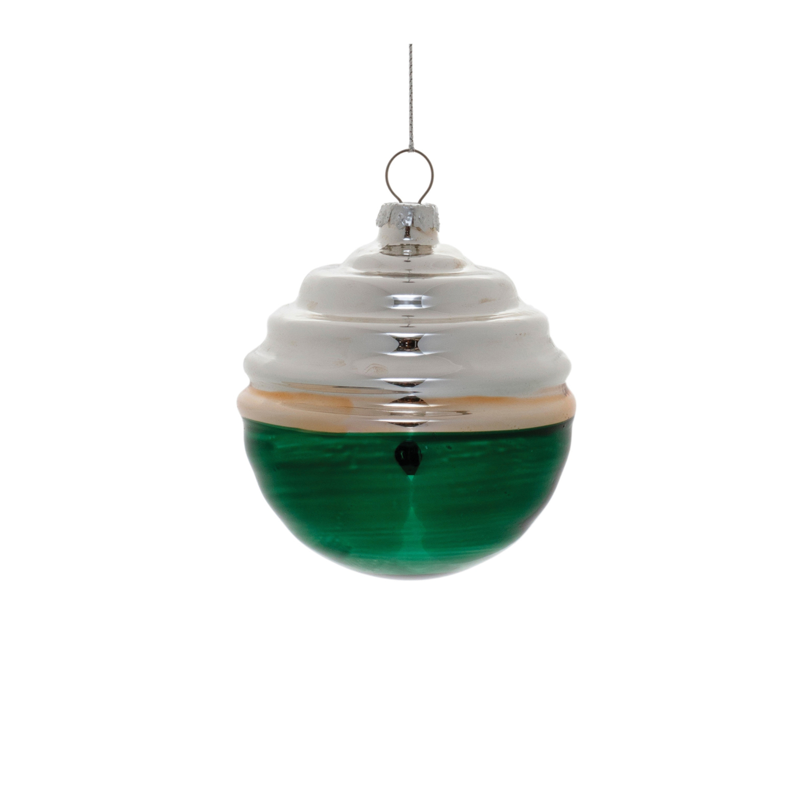 Two-Tone Tiered Glass Ornament (Set of 12) Item image 3