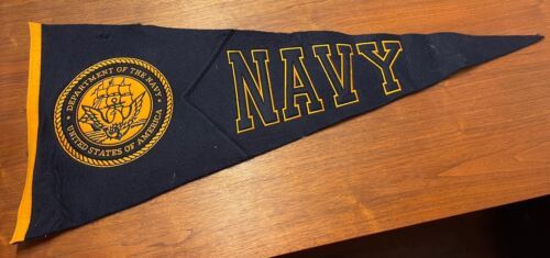 Vintage Department of the Navy Pennant Military Militaria KG JD - $59.39