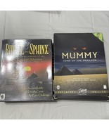 Riddle Of the Sphinx &amp; Mummy Tomb of the Pharaoh big box PC games  - $248.60 MXN