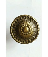 Vintage Antique Brass Metal 1 French Ornate Knob Drawer Pull Handle - €6,88 EUR