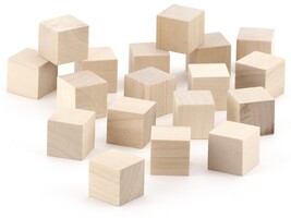 Hygloss Wood Blocks 3/4&quot; 18/Pkg- - $14.99 CAD