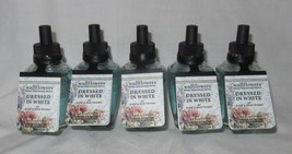 Bath &amp; Body Works Wallflower Fragrance Refill Bulb Lot Set of 5 DRESSED IN WHITE - £37.63 GBP