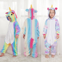 Hot Kids Animal Cosplay Costume Pajamas Unicorn tenma Kigurumi Sleepwear - $14.99