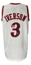 Allen Iverson Signé Personnalisé Blanc Pro-Style Basketball Jersey JSA - $174.59