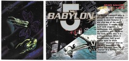 Babylon 5 TV Series Space Gallery #5 Subset Trading Card 1995 Fleer NEAR... - £2.98 GBP