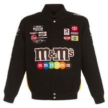  Authentic Nascar Kyle Busch JH Design M&amp;M&#39;s Snap Black Cotton Jacket  - £141.58 GBP