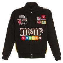  Authentic Nascar Kyle Busch JH Design M&amp;M&#39;s Snap Black Cotton Jacket  - £144.76 GBP