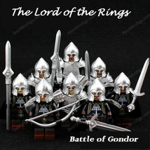 New 8Pcs/Set The Lord Of The Rings Gondor Soldiers Spearman Archers Minifigures  - £36.38 GBP