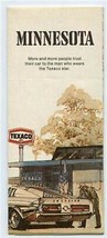 Texaco Oil Company Minnesota Map Gousha 1973 Edition  - $11.88