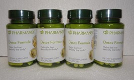 Four Pack: Nu skin Nuskin Pharmanex Detox Formula 60 capsules SEALED x4 - £95.57 GBP