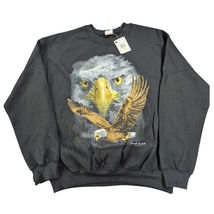 NWT VTG K-Mart Gildan Heavy Blend cot/poly Blk Sweatshirt Eagle graphic ... - $44.10