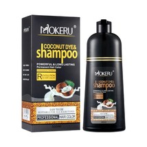 MOKERU Professional Argan COCONUT Oil Hair Dye Color Shampoo 500 ML: Instant Fas - £26.11 GBP