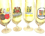 4 VEB German Democratic Republic GDR Rare Multiples East German Beer Gla... - $12.45