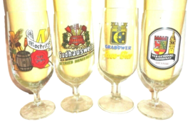 4 VEB German Democratic Republic GDR Rare Multiples East German Beer Glasses - £9.95 GBP