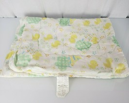 Vintage Riegel Baby Quilt Comforter Blanket Zip Zipper Duck Chick Bird T... - $29.69