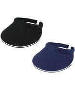 MEGA CAP Womens Clip-On Sun Visor Ladies Hat Cotton ClipOn - Tennis, Gol... - $13.99