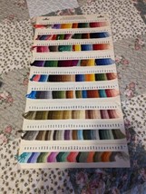 DMC Color Card 6-Strand Floss &amp; Pearl Cottons Articles 115/116/117 W-200A 1987-1 - £7.83 GBP