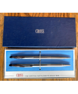 Cross Fine Writing Ball Ink Pen Mechanical Pencil Set Chrome 3501  Vinta... - $331.29 MXN