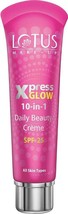 Lotus Make-up Xpress Glow 10 in 1 Daily Beauty Crème Royal Pearl 30 Gm SPF 25 - £15.61 GBP