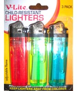 3pack Butane LIGHTERS aDjuStAbLE Flame Pipe Cigar Cigarette Lighter V-Li... - €14,51 EUR