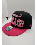 Headlines Chicago Snap Back Hat Cap Adjustable pink/black bulls 36 - £10.65 GBP
