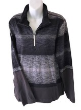 Lululemon Quarter Zip Pullover Men&#39;s Size ? Gray Black 1/4 Zip Adult - $33.90