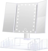 Gulauri Makeup Mirror - Lighted Makeup Mirror With Lights And, White. - £27.17 GBP