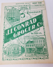 J.F. Conrad Grocer Co. St. Louis Catalog Midwinter 1898-99 Reproduction ... - £15.12 GBP