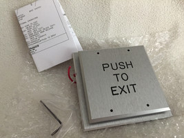 NEW Dortronics D5286-P23DAxE1 “PUSH TO EXIT&quot; 4&quot; Push Pad Switch Assembly... - £69.28 GBP