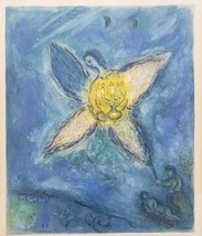 Marc Chagall L’ ange au chandelier (Angel with Candlestick) Lithograph Art Print - £455.56 GBP