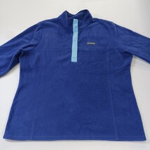 Columbia AL1302 Women's Blue Pullover Fleece 1/4 Snap Button Sweatshirt Size 2XL image 12