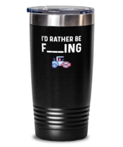 20 oz Tumbler Stainless Steel Funny I&#39;d Rather Be Farming tractor  - £23.99 GBP