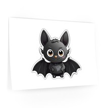 Delightful bat cartoon wall decal reusable polyester multiple sizes indoor use thumb200