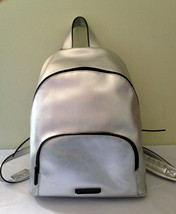 NWT Kendall + Kylie Silver Metallic Vegan Leather Hot Backpack Designer Bag $325 - £65.94 GBP