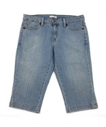 Levis Capri Jeans Size 8 Light Blue Denim Cropped Pants Low Rise Womens - £19.72 GBP