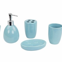 4-Piece Bathroom Accessory Set Turquoise - $48.50