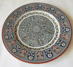 Thomas Booth Antique Earthenware Charger. Authentic Stamps. Arabesque Ornament. - £119.90 GBP
