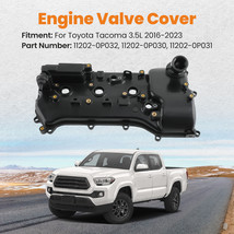 Left Engine Valve Cover w/ Gasket For Toyota Tacoma 3.5L 2016-2023 11202-0P030 - £108.64 GBP