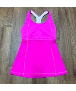 Lululemon Run Fast Track Tank Raspberry Glo Racerback Bright Pink Size 2 XS - $27.72