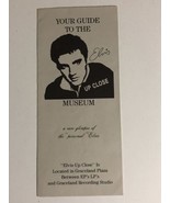 Elvis Presley Up Close Museum Travel Brochure Memphis Tennessee BR11 - £6.22 GBP