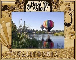 Napa Valley California Laser Engraved Wood Picture Frame (3 x 5)  - £20.78 GBP